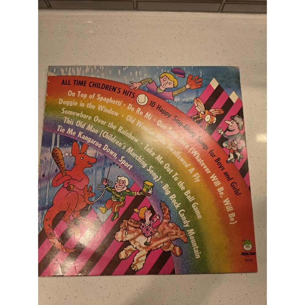 Peter Pan Records All Time Children's Hits LP Vinyl Compilation 8138 Children's